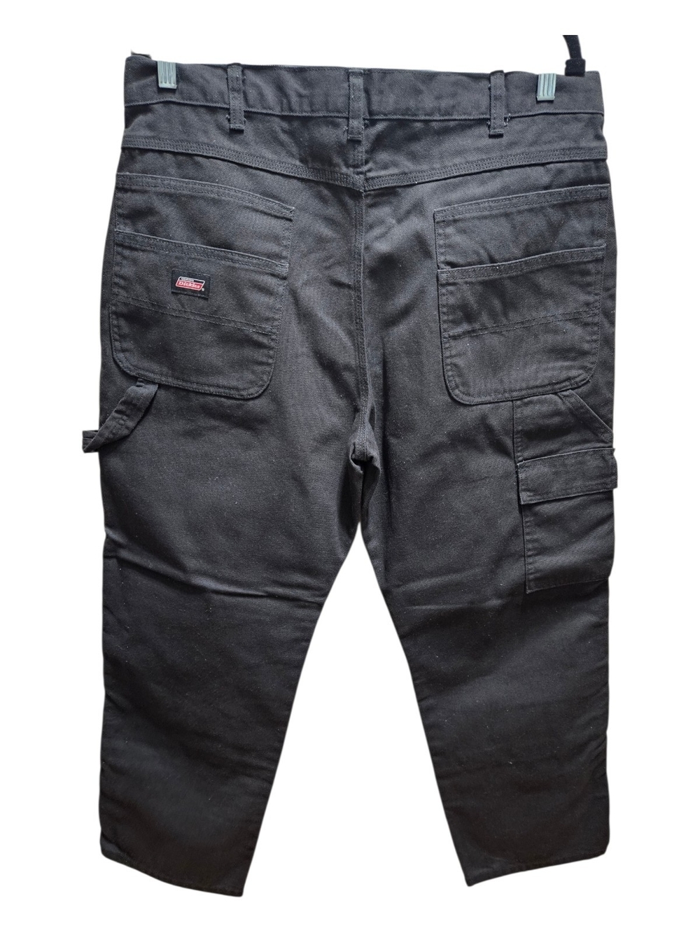 Genuine Dickies Duck Canvas Logger Pants Black Double Knee Carpenter 36x30 - Picture 3 of 9